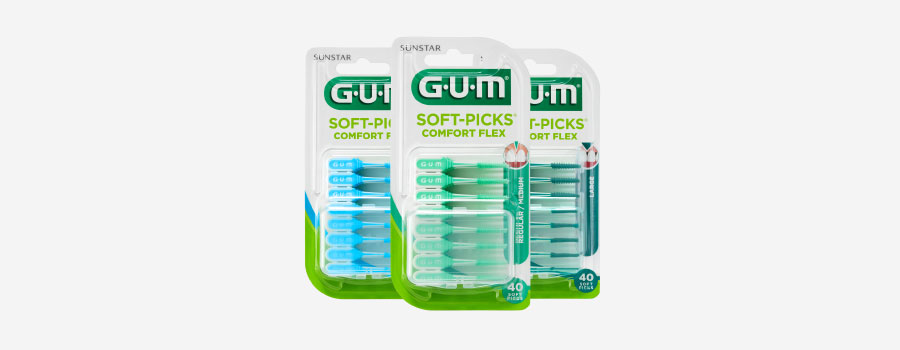 GUM® SOFT-PICKS® Comfort Flex – Produkt-Range