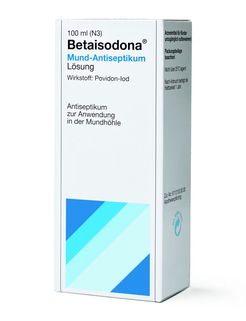 Packshot Betaisodona® Mund-Antiseptikum © Mundipharma