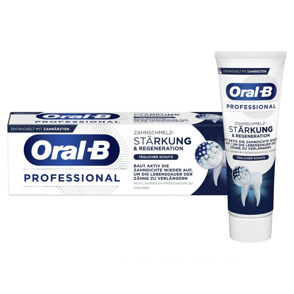 Die neue Oral-B Professional Zahnschmelz-Stärkung & Regeneration Zahncreme