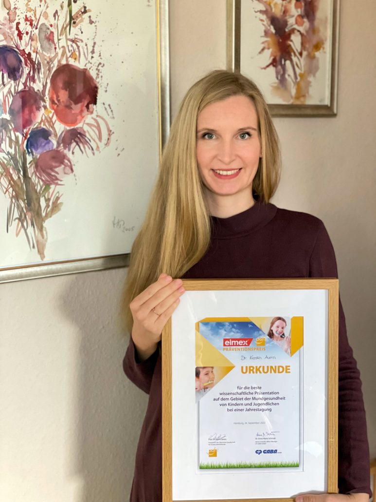Preisträgerin des elmex®-DGKiZ-Präventionspreises 2022: Dr. Kerstin Aurin